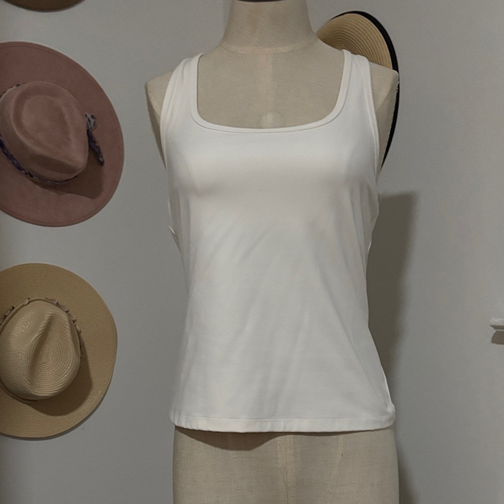 Spiritual Gangster NWOT Classic White athletic tank Top